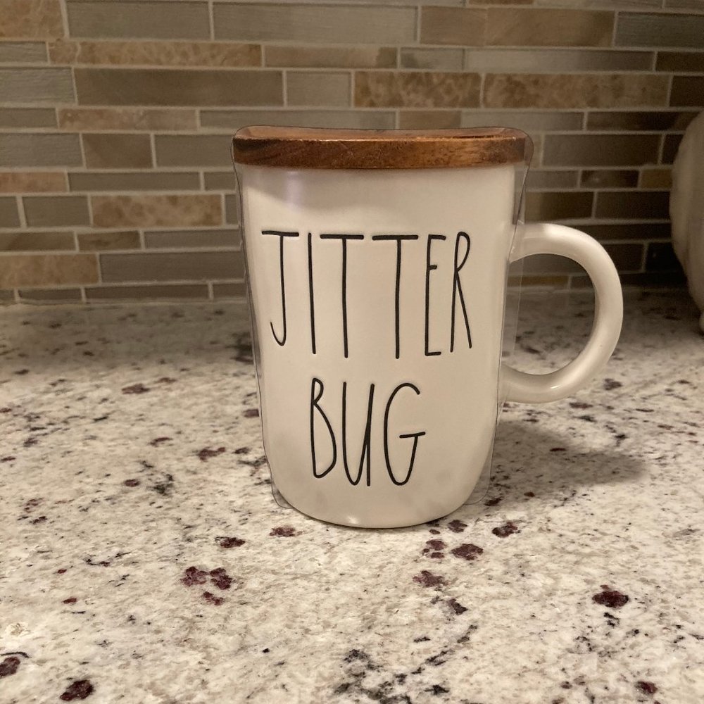 Rae Dunn JITTER BUG Mug And Coaster